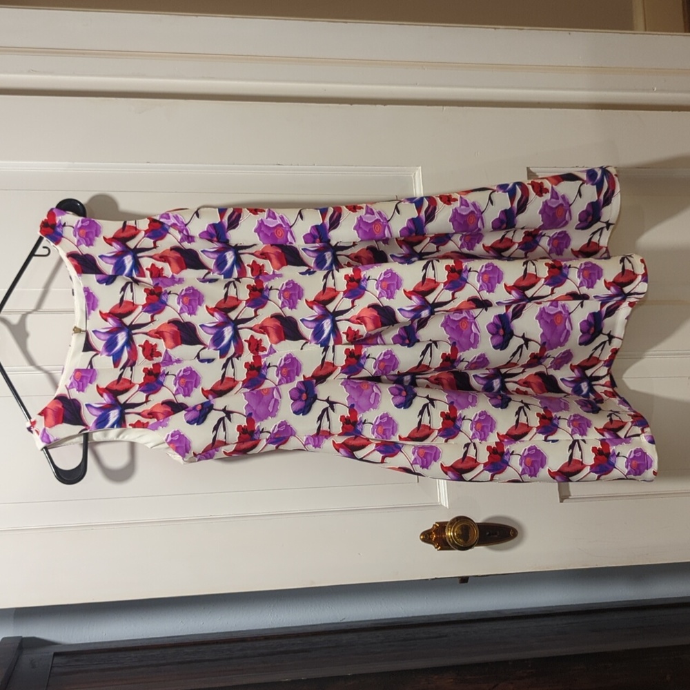 A-line floral dress